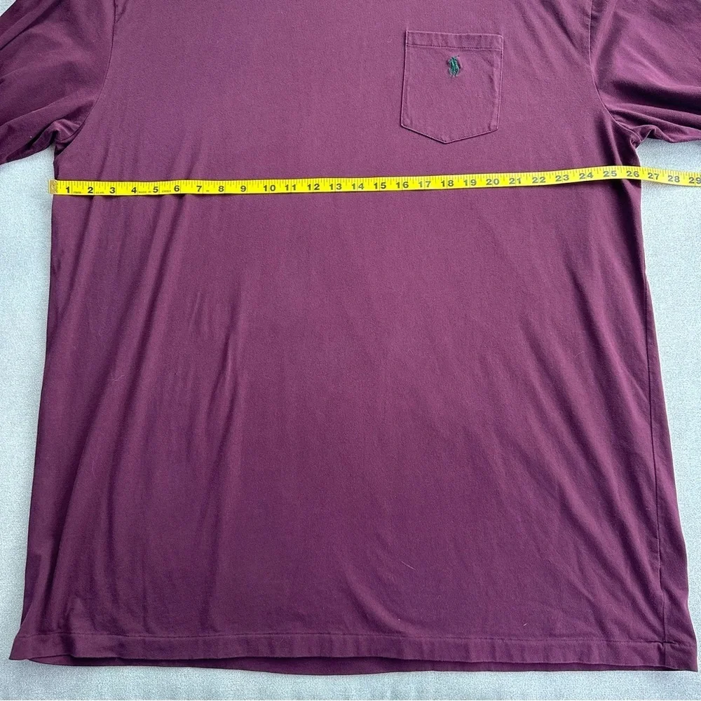 Vintage Polo Ralph Lauren Maroon Long Sleeve Shirt. 2XL Tall.